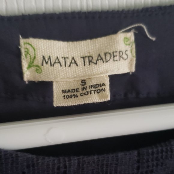 Mata Traders Blue Lace Dress Size S - Picture 4 of 7